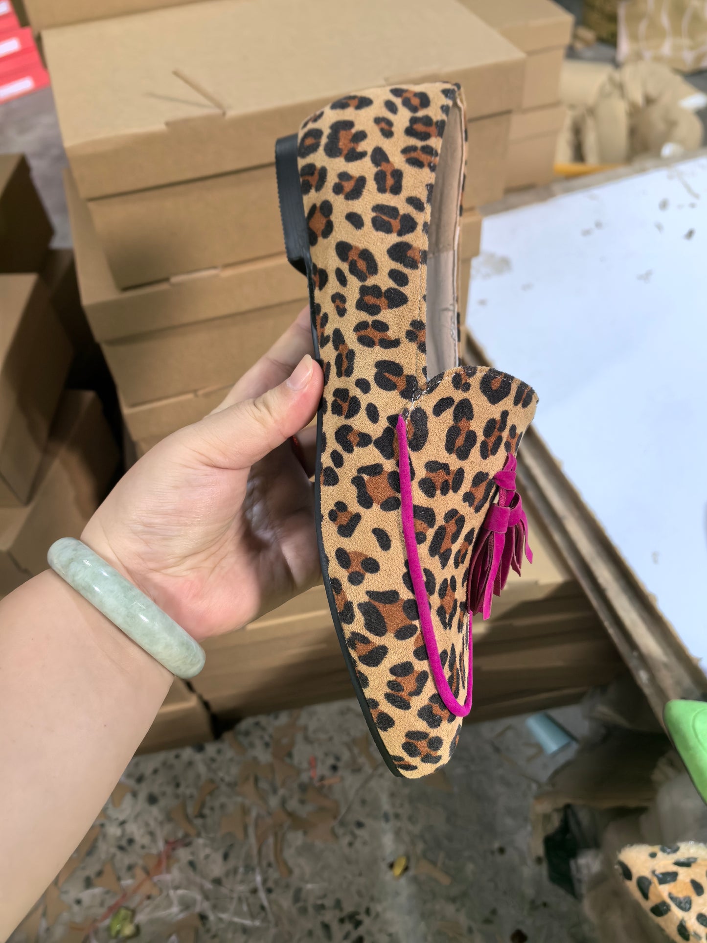 Leopard Design Elegant Women Comfortable Flat Shoes