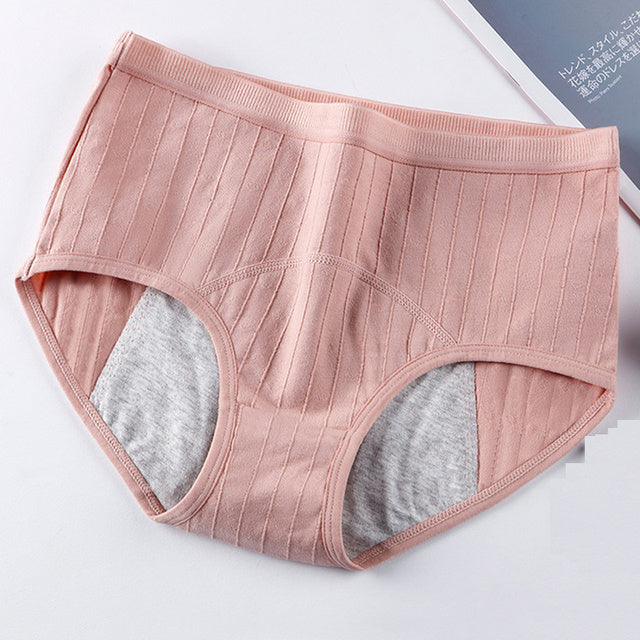 High-Waist Menstrual Panties – Plus Size Period Briefs with Breathable Modal Fabric & Full Coverage Comfort