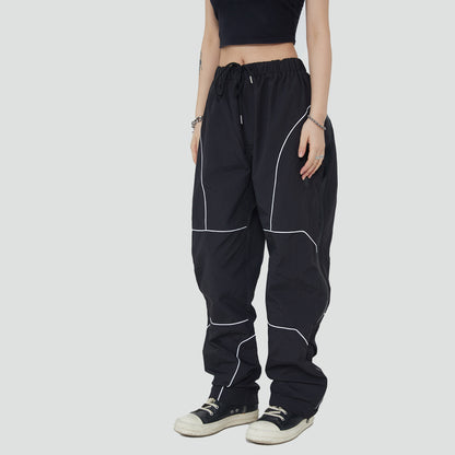 Unisex Full-Zipper Loose Fit Street Pants – Urban Casual Wear