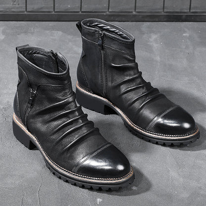 Chic European-Inspired Martin Boots for Women | PU Leather Street Style Boots