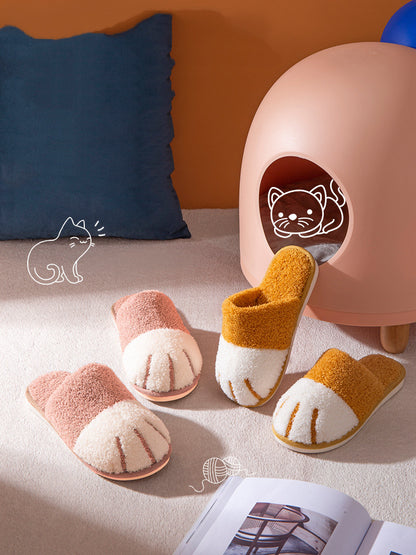 Women S Warm Plush Indoor Slippers Soft Anti Slip House Shoes For Autumn Winter