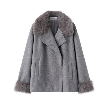 Double Breasted Loose Woolen Coats