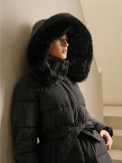 Women’s Faux Fur Trim Hooded Padded Coat – Parkas for Winter & Stylish Outfits