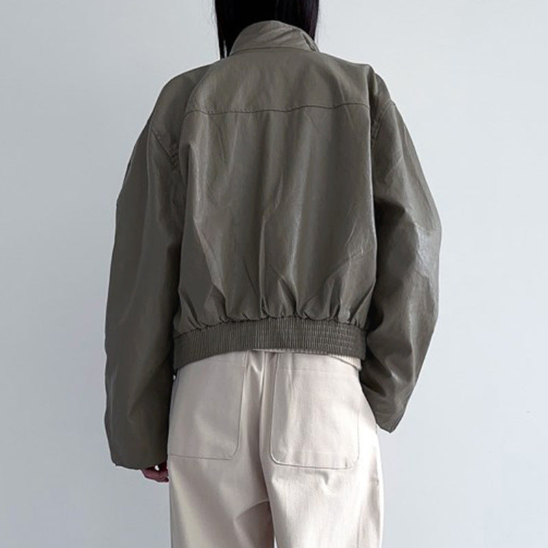 Oversized PU Leather Jacket – Women Street Style Outfits