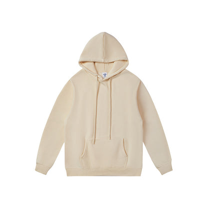 Trendy Unisex Fleece Tracksuit Solid Color Hoodie Sweatpants Set Autumn Winter Sports Jogging Outfit