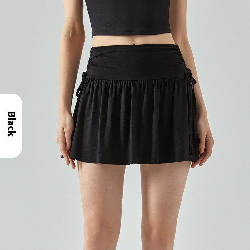 Skorts Breathable Nylon Active Skirt Built In Shorts Fitness Trend
