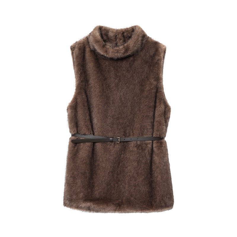 Womens Sleeveless Turtleneck Sweaters