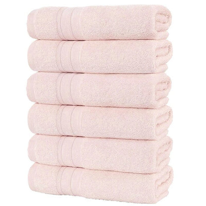 6PC Soft Absorbent Thick Cotton Hand Towels