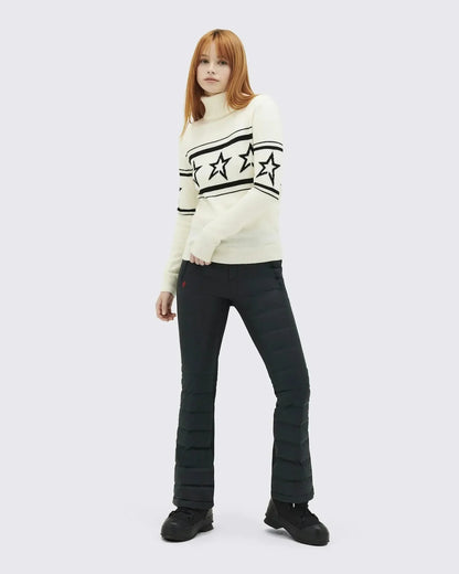 European & American Y2K Street Women’s High-End High-Neck Sweater – Star Stitching Pattern, Warm Knitted Pullover Sweater