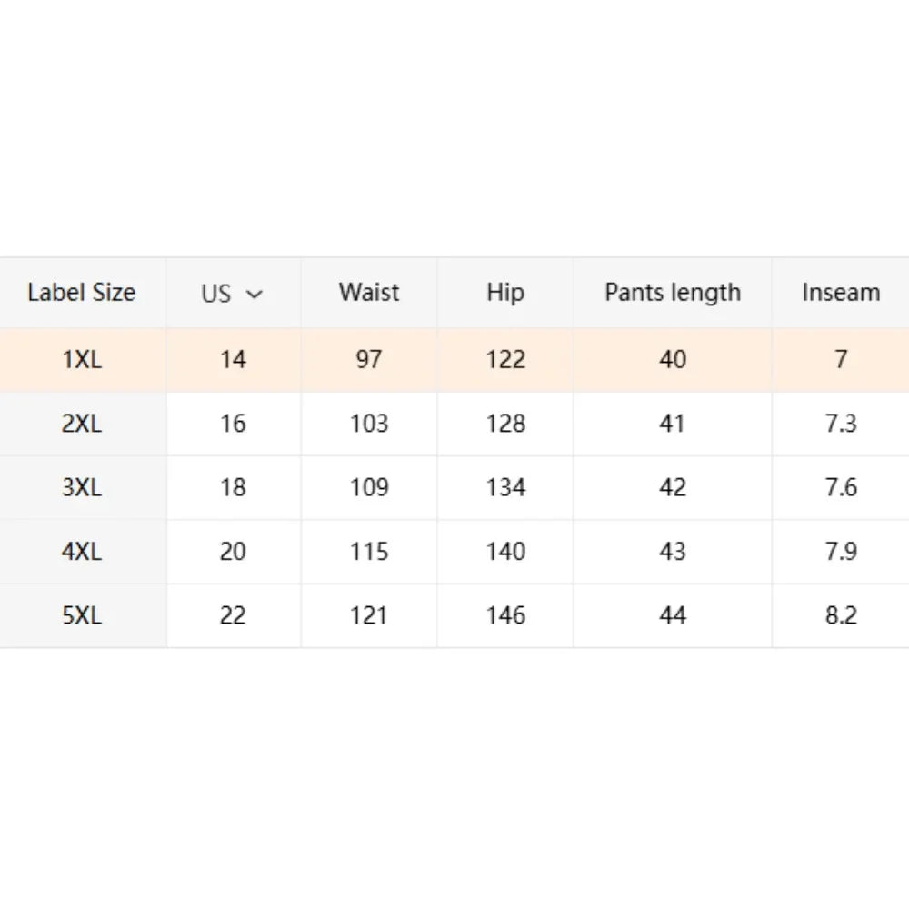 S 7xl Plus Size Breathable Straight Leg Cotton Women Shorts