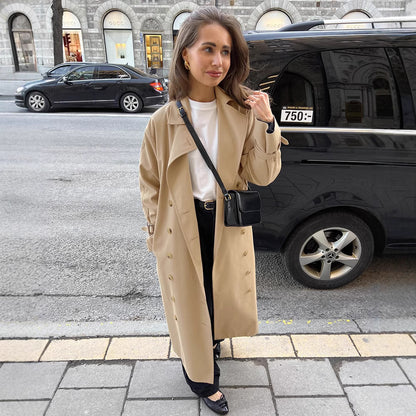 Chic Khaki Trench Coat – Trench Coats Women Outfit Classy & Elegant Daily Commute