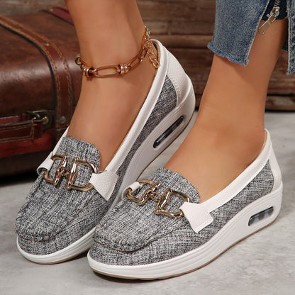 Fly-Knit Mesh Casual Pumps | Lightweight Low-Top Flats for Women
