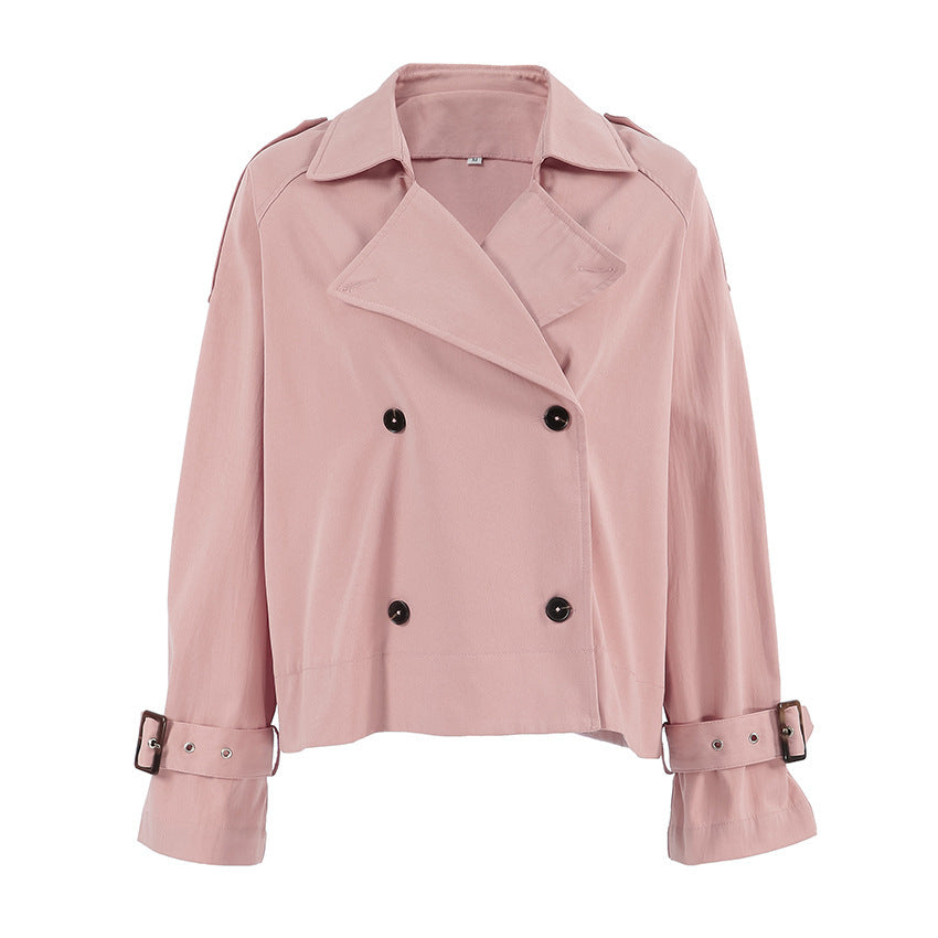 Retro Double-Breasted Trench Coat – Trench Coats Women Outfit Classy & Polished Daily Outfits