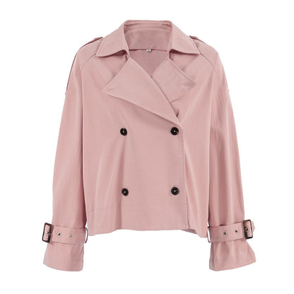 Retro Double-Breasted Trench Coat – Trench Coats Women Outfit Classy & Polished Daily Outfits