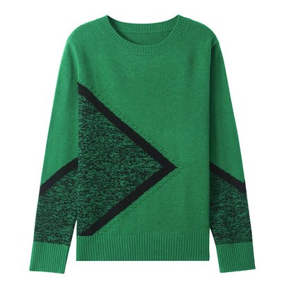 Womens Red Black White Harmony Knit Oversized Sweaters