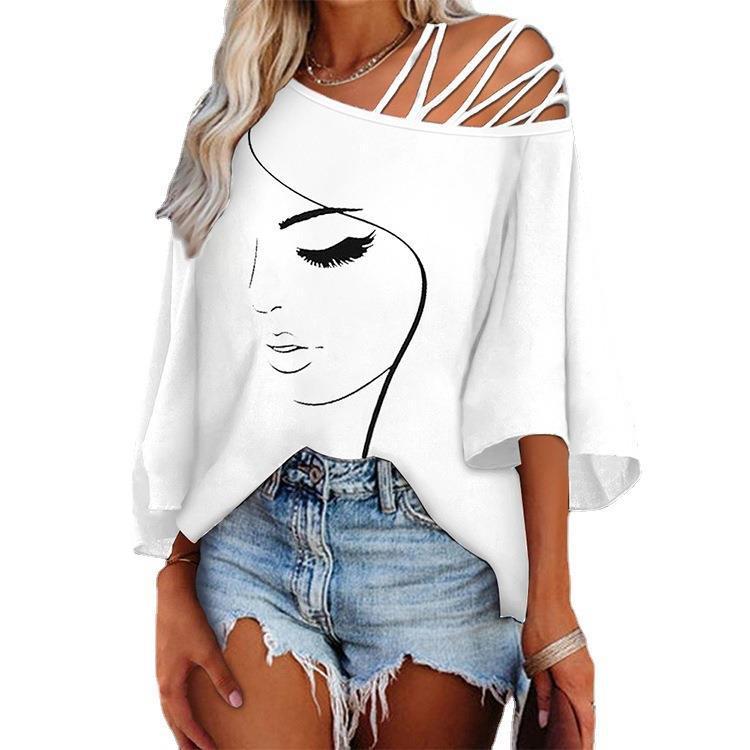 Fashion Stitching Casual Tops for Women – Loose-Fit Streetwear Outfit