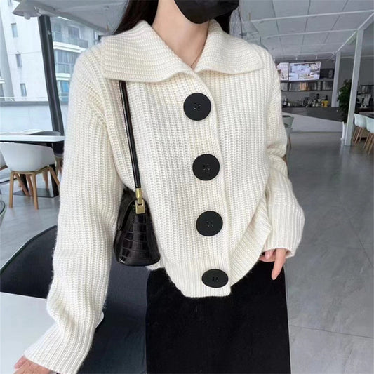 Special Collection Super Warm Loose Style Half Sweater Half Coat
