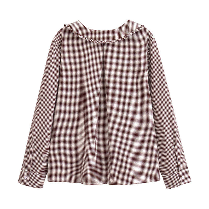 High Quality Elegant Peter Pan Collar Women Shirts