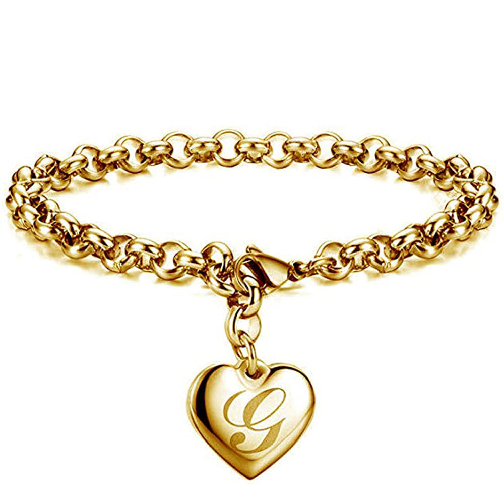 Womens Stainless Steel Gold Silver Link Bracelet