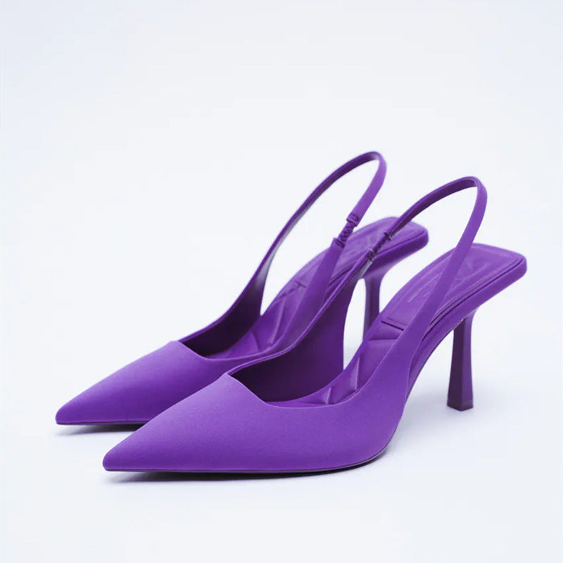 Elegant Pure Colors Pointed Women Pumps Shoes