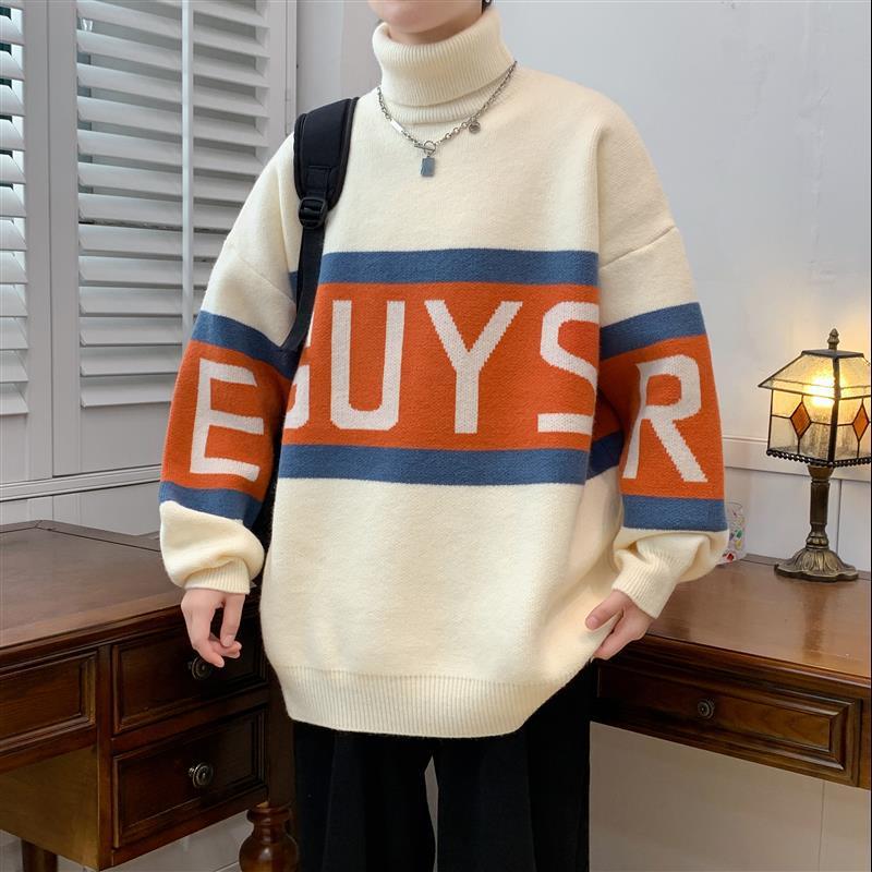 Unisex Thick Turtleneck Pullover – Casual American Style Sweater