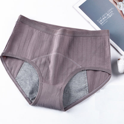 High-Waist Menstrual Panties – Plus Size Period Briefs with Breathable Modal Fabric & Full Coverage Comfort