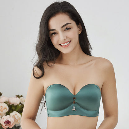 M 4XL For 40 100KG Plus Size Women Strapless Bra