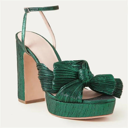 Casual Bowknot Design High Platform Women Sandals
