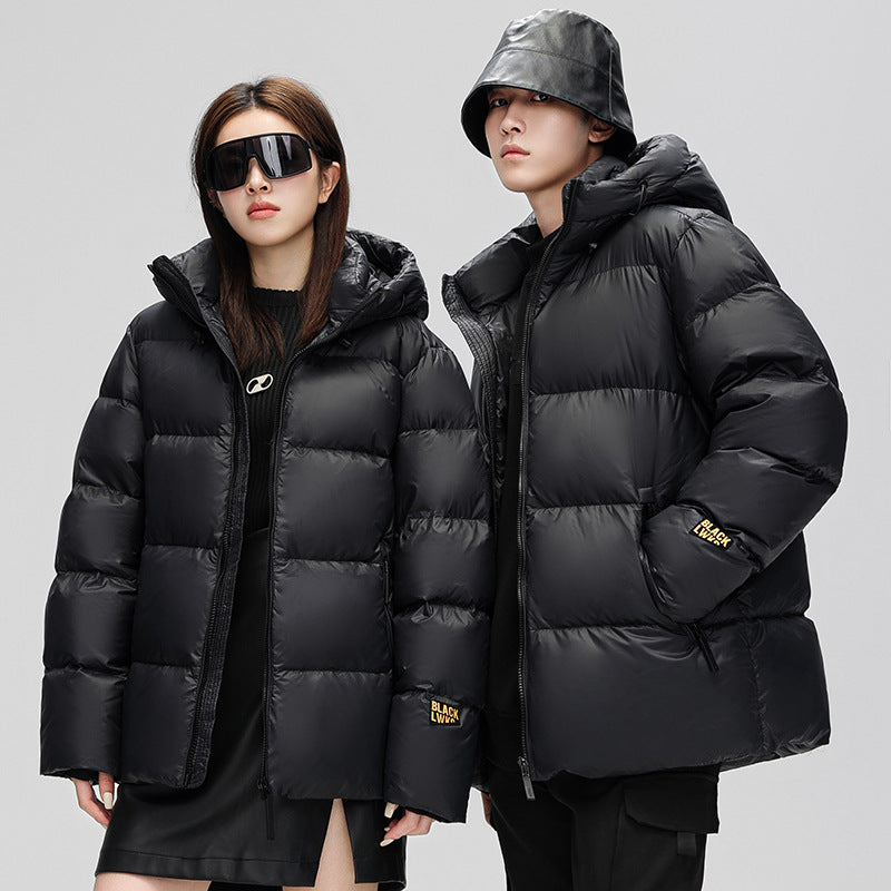 2025 Autumn Winter Womens Diamond Quilted Cloak Coat Standing Neck Loose Fit Medium Sleeve Waterproof Elegant Outerwear