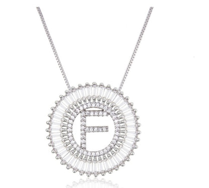 A Z Letter 6mm Imitation Pearls Necklace For Women