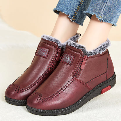 Womens Waterproof Rain Ankle Boots Non Slip High Heel Snow Boots Fashion Water Shoes For Women