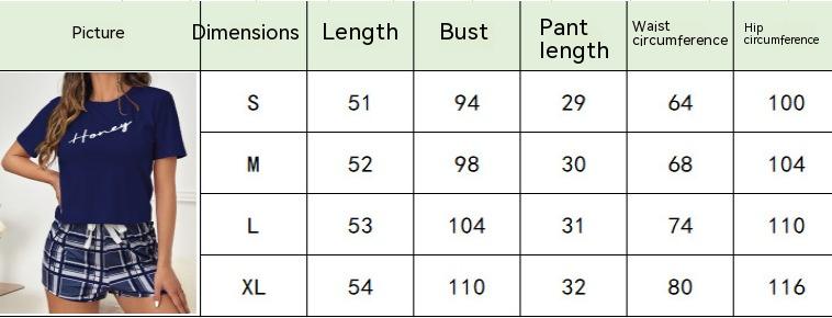 Women S Summer Pajama Set Breathable O Neck T Shirt Letter Print Shorts Comfortable Sleepwear Loungewear