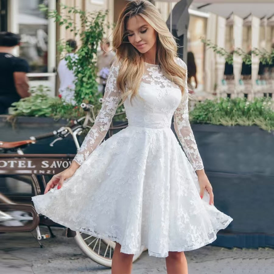 Angel Touch Magical White Off Shoulder Dress For Women