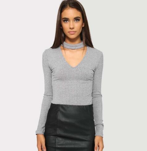 Halter-Style Knitted Jumpsuit for Women – Elegant Autumn & Winter One-Piece Outfit