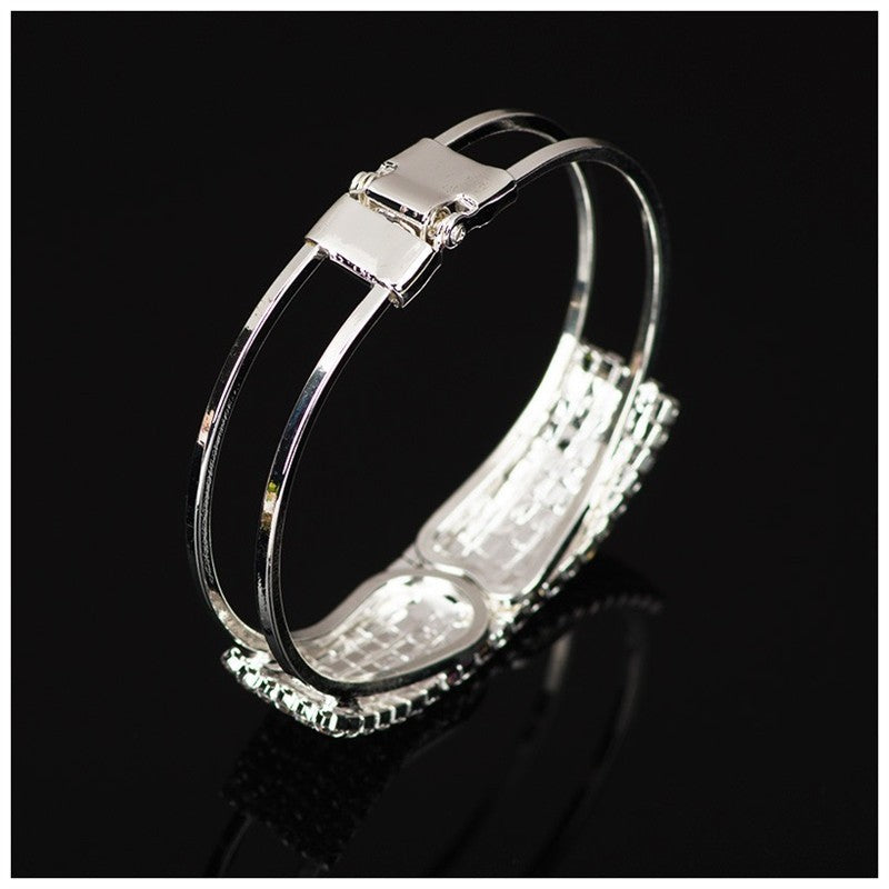 Multi-Row Rhinestone Bracelet – Elegant Korean Fashion Bracelet for Women & Special Occasions