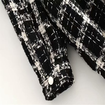 Multi Color Plaid Tweed Jackets