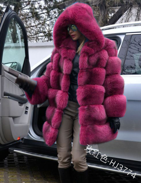 Faux Fur Suede Thick Women Winter Jackets