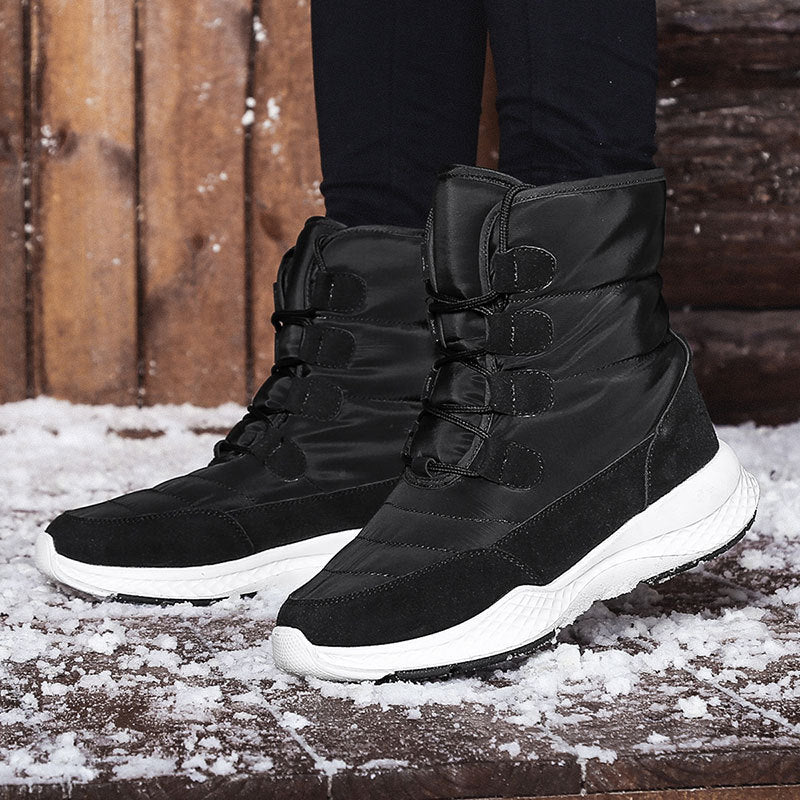 Plus Size Velvet Long Tube Snow Boots for Women | Cozy Winter Boots Outfit