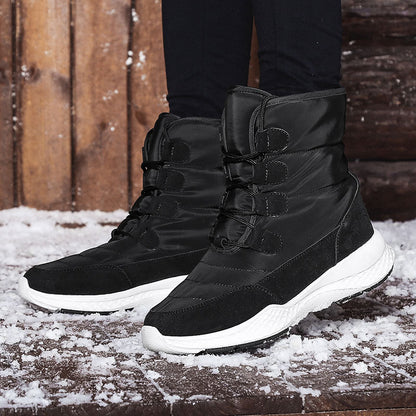Plus Size Velvet Long Tube Snow Boots for Women | Cozy Winter Boots Outfit