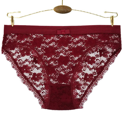 Leopard Print Low-Rise Panties – Lace Trim Ladies Briefs with Stretch & Everyday Comfort