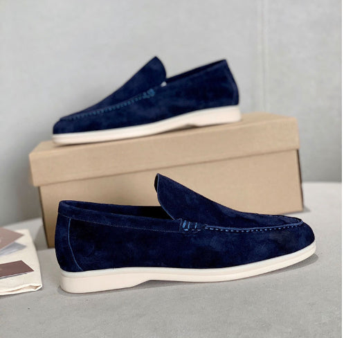 Flat Sole Simple Genuine Leather Casual Womens Shoes