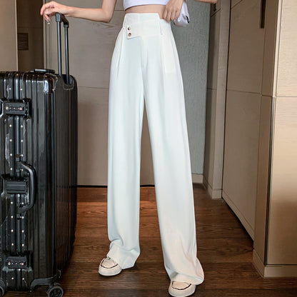 Autumn Winter High Waisted Casual Suit Pants