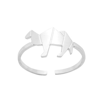 Golden Lotus & Moon Sun Opal Rings – Vintage Celestial Jewelry, Couple Rings in Gold & Silver