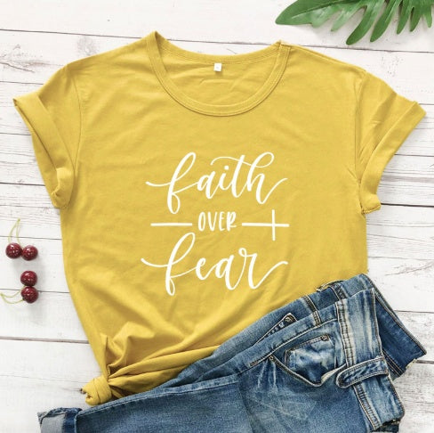 What Ever Fear Happiness Women Cotton T Shirts 1