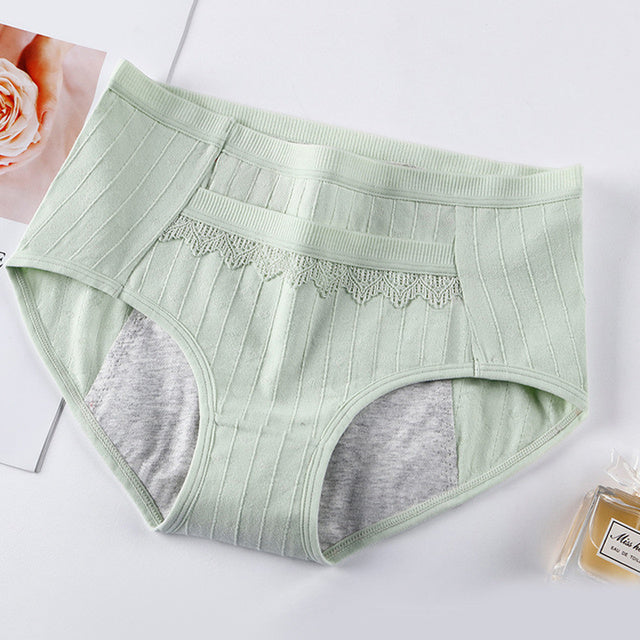 High-Waist Menstrual Panties – Plus Size Period Briefs with Breathable Modal Fabric & Full Coverage Comfort
