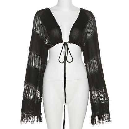 High Waist Short Skirt & Long Sleeve Top Two-Piece Outfit Set | Versatile Style 2025 Aesthetic