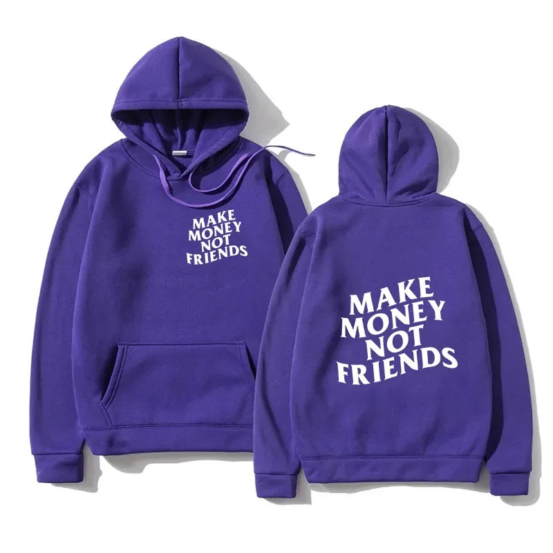 Funny "Need Money" Letter Print Hoodie – Oversized Sweatshirt for Men & Women, Casual Streetwear