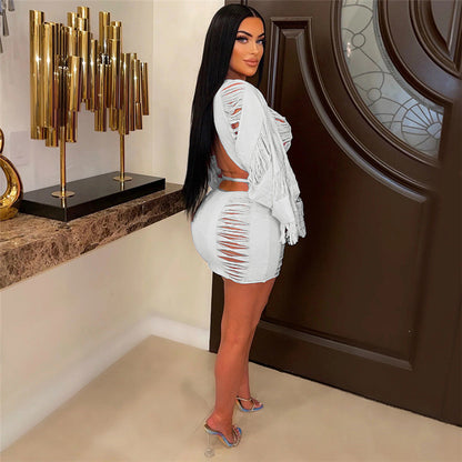 High Waist Short Skirt & Long Sleeve Top Two-Piece Outfit Set | Versatile Style 2025 Aesthetic