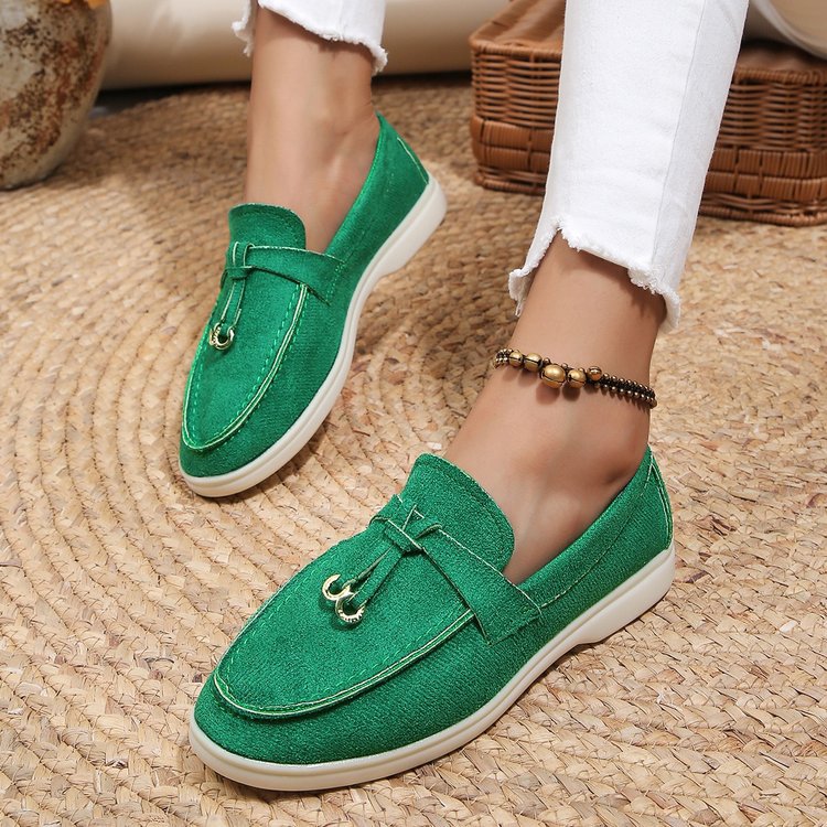 Candy Color Summer Loafers Slip On Moccasins For Women