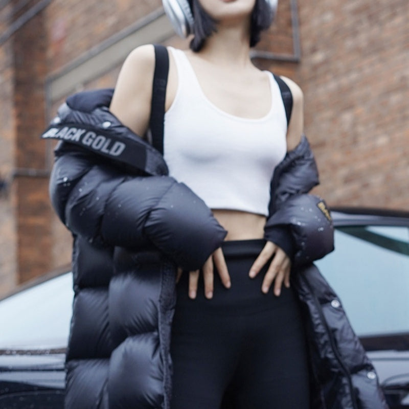 Womens X Long Belted Closure Down Parka